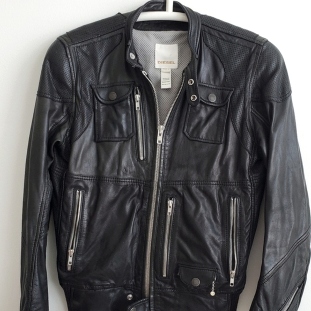 MEN'S DIESEL LEATHER JACKET